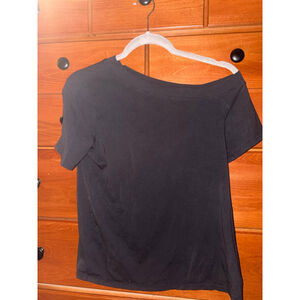 Black Off the Shoulder Lululemon Shirt